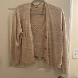 Z supply tank top cardigan set